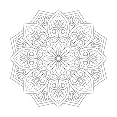 Kaleidoscopic Creations Mandala Coloring Book Page for kdp Book Interior