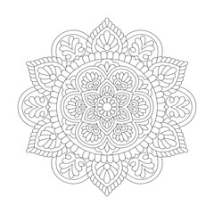 Peaceful Portraits Mandala Coloring Book Page for kdp Book Interior