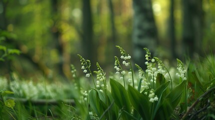 Woodland Charm: Lily of the Valley's Springtime Spectacle