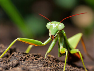 Fototapeta premium green praying mantis
