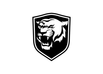 A bengal tiger face head with fangs and kung fu chinese lettering for Kungfu Club Martial Clan logo design