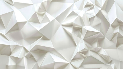 White Geometric Polygon Background