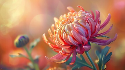 A beautiful flower in a field of flowers. - Powered by Adobe