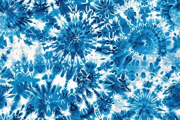 Seamless pattern blue and white
