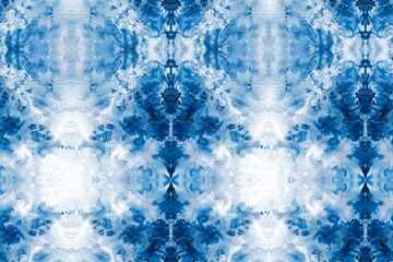 Seamless pattern blue and white