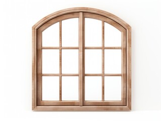 A window with a wooden frame and a white background. The window is open and the light is shining through it