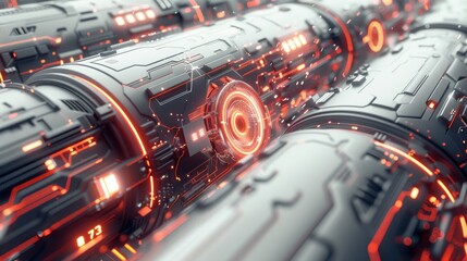 illustration background of technology. Generative AI.