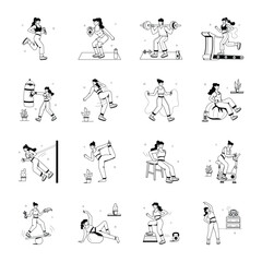 Style Workout Mini Illustrations