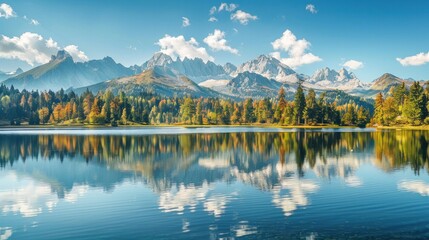 Beautiful mountains Shtrbske Pleso High Tatras, wonderful Slovakia, Europe famous tourist attractions © ORG