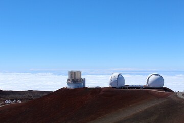 telescopes at the summit of MaunaKea