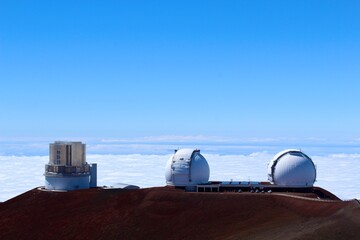 telescopes at the summit of MaunaKea