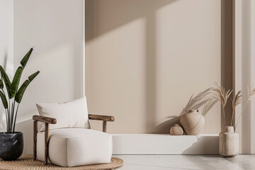 Minimalist interior design with modern chairs and elegant home decor.