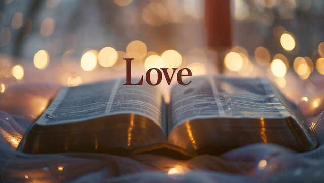 Divine Love: An Open Bible Highlighting Love