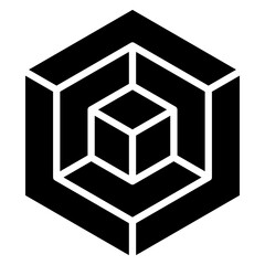 Hexagon  Icon Element For Design