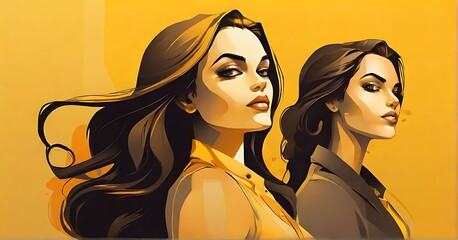 womens_vector_2d_yellow_background