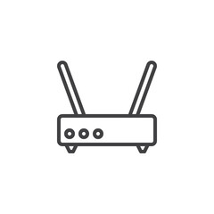 Router device line icon