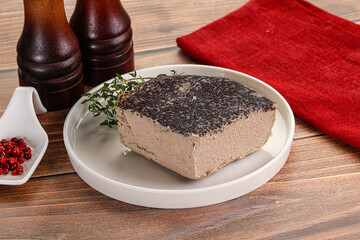 Delicous liver pate snack appetizer