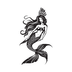 Mermaid Vector Art, Icons, and Graphics