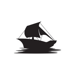 Sailboat symbol logo icon design vector illustration