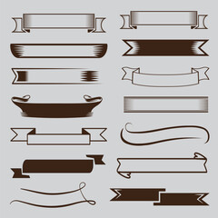 amazing creative ribbons vector file