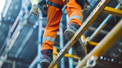 Standard for working Environmental Health and Safety Specialist. Realistic image of safety person and team.