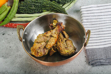 Chicken leg tikka with spices