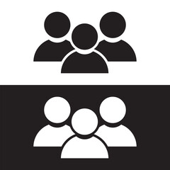 User profile login or access authentication icon set. People, account symbol. Leader and workers. Team logo. Persons symbol infographics website design, logo, app, UI isolated. Team icon vector set.