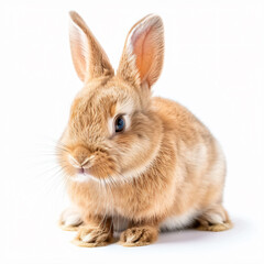 Obraz premium a small rabbit sitting on a white surface