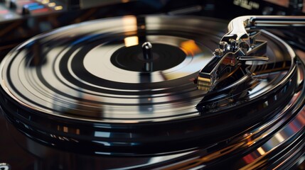 Antique Gramophone and Digital Player Mirror Reflection