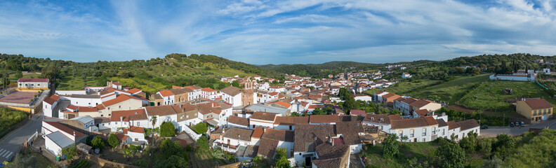 Panoramic vista of the Valle de Santa Ana in Badajoz