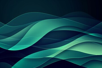 Green turquoise and Blue background overlap layer on dark space for background design