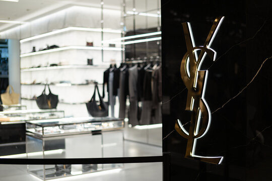 HONG KONG, CHINA - DECEMBER 07, 2023: Saint Laurent store in Hong Kong.