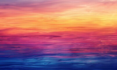 Obraz premium Water surface at sunset