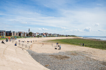 Tourists on the Lytham coast