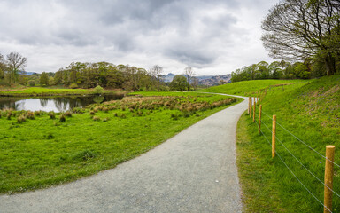 Pathway alongside the River Brathay