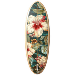 wanted to create a surfboard with a floral theme that was colorful and eye-catching.