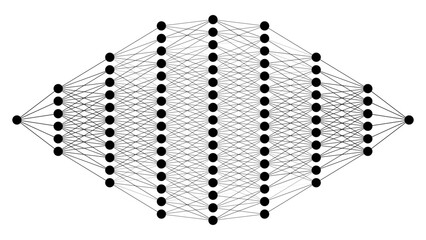 Convolutional Neural Network Architecture. How AI Work. Data Science, Machine Learning, Artificial Intelligence. Science or Technology Vector Illustration.