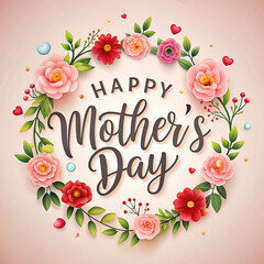 Mother's day love greeting background
