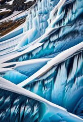 illustration, capturing abstract glacier documenting ice formations, adventure, antarctic, arctic, artistic, background, beauty, breathtaking, change