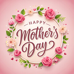 Mother's day love greeting background 