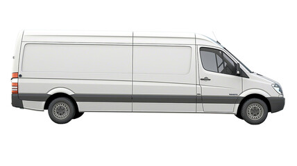 Empty delivery cargo van clip art