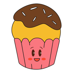 Cute Cupcake Sticker