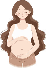 Pregnancy illustration created by artificial intelligence.