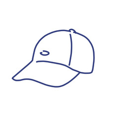 Fototapeta premium シンプルでポップな衣類のイラスト キャップ