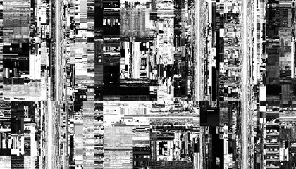 Abstract glitch overlay with a transparent background. Png overlay background