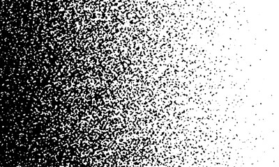 Black on white background. Black and white dissolve halftone grunge effect. PNG Overlay...