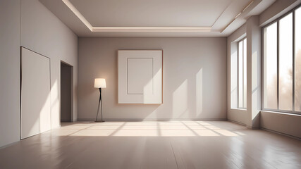Imagen tipo fotográfica realista de muebles de madera finos y elegantes en interiores de casas...
