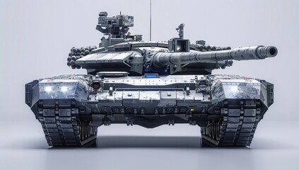 Capture the armored tank from different perspectives to showcase its form and function from every angle.