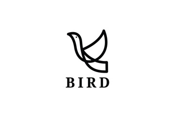 bird  letter  B logo
