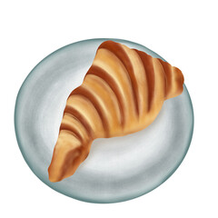 croissant with butter
